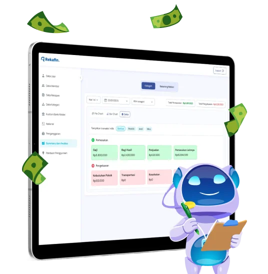 Dashboard dan Ringkasan Cashflow